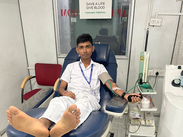 Visit to Indian Red Cross and Blood Donation